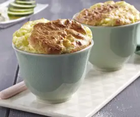 Soufflé aux courgettes et au gorgonzola