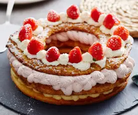 Couronne de choux aux fraises