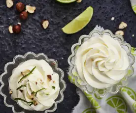 Panna lime e nocciole