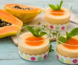 Mousse de papaya