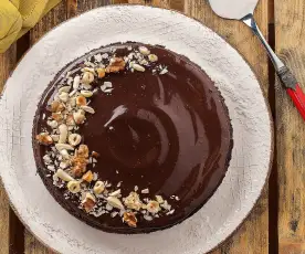 Torta al cioccolato e frutta secca (senza glutine)