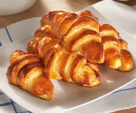 Croissant de masa brioche hojaldrada