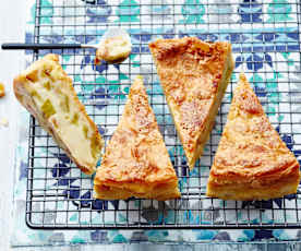 Fondant caramélisé à la rhubarbe
