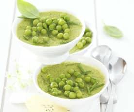 Flans de petits pois