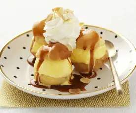 Profiteroles au caramel