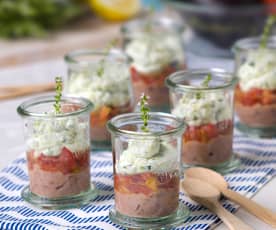 Tarros con verduras de verano