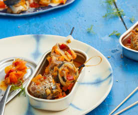 Brochettes de filets de sardine