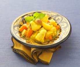 Tajine de lotte au citron confit