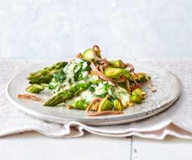 Risotto aux épinards et asperges