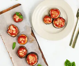 Minipizzas de berenjena