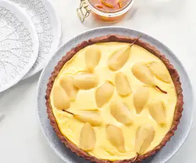 Tarte de pera bêbeda