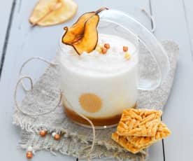 Mousse poire-caramel beurre salé