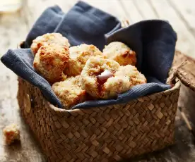 Rochers aux crêpes dentelle et caramel beurre salé