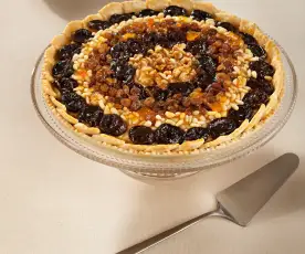 Tarta de frutos secos