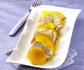 Filet mignon patate douce et mangue