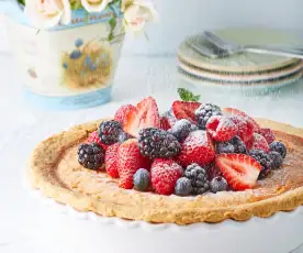 Tarta de ricotta y frutos rojos