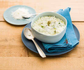 Risotto aux herbes et fromage de chèvre