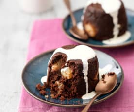 Steamed Chocolate and Pear Pudding