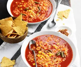 Soupe mexicaine du placard