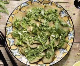 Carpaccio di seitan con rucola