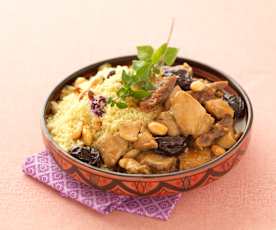 Chicken tagine with honey and prunes