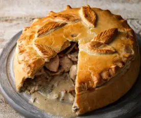 Chicken, Wild Mushroom and Cider Pie