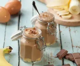 Crema al cioccolato e banana