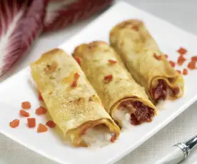 Cannelloni al radicchio rosso e taleggio