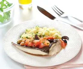 Turbot sauce salsa