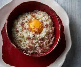 Risoto à carbonara