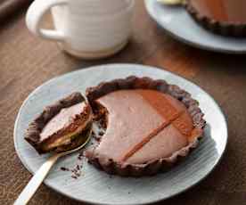 Salted Caramel Chocolate Tartlets