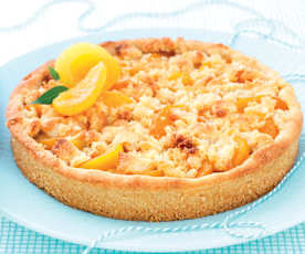Torta alle albicocche con crumble