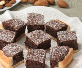 Torta di mandorle e cioccolato