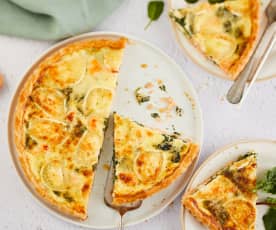 Quiche saumon-épinard-chèvre