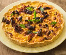 Quiche de queso feta y jitomate deshidratado