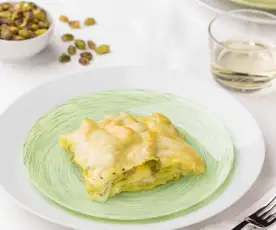 Lasagne al pesto di pistacchi