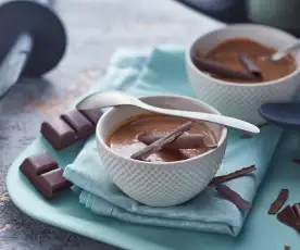 Semoule de millet au lait de noisette et chocolat