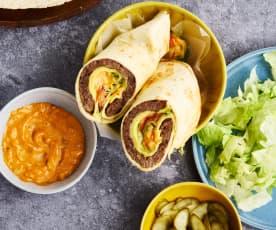 Cheeseburger-Wraps