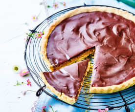 Tarte chocolat-cacahuète