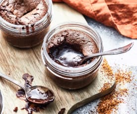 Fondant au chocolat et piment d'Espelette