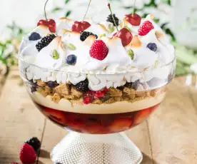 Trifle de cerezas