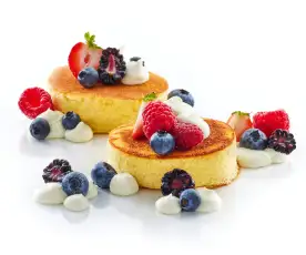 Bachour: Pancakes con crema de mascarpone y frutos