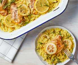 Lemon Rosemary Chicken and Rice