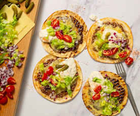 Smash burger taco
