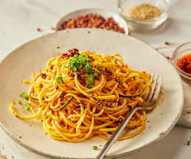 Spaghetti z cukinii w pikantnym sosie (TM6)