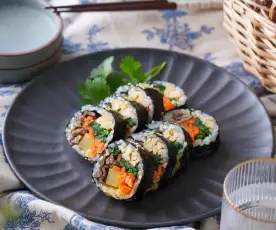 韓式牛肉飯捲