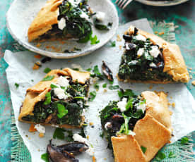 Silverbeet and mushroom tart (Diabetes)