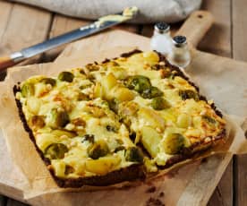 Kartoffel-Rosenkohl-Quiche