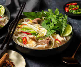 Vietnamese mixed meat pho