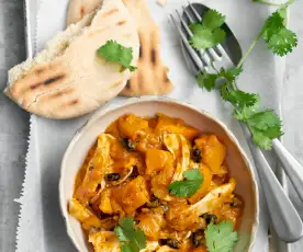 Kürbiscurry mit Poulet